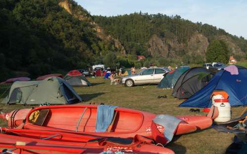 Kem and the camping site U jezu - Račice