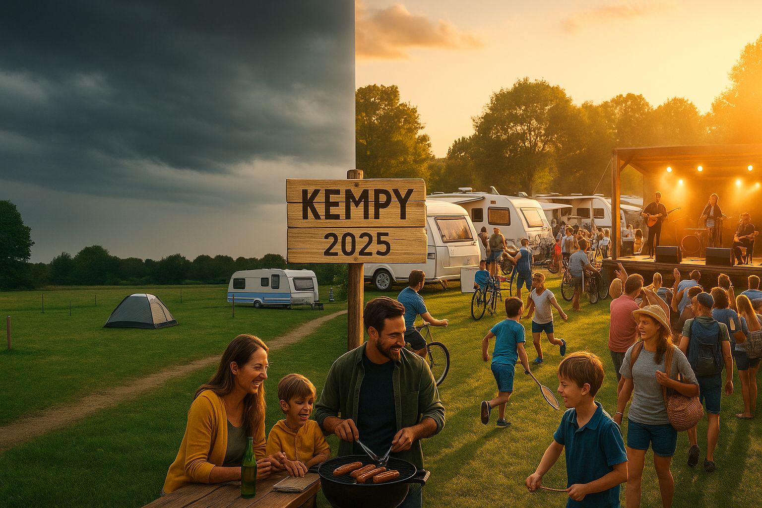 Plné kempy VS prázdné kempy
