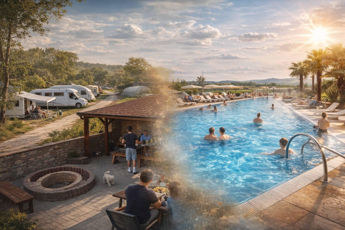 Papiho  camp u termálů Nesvady