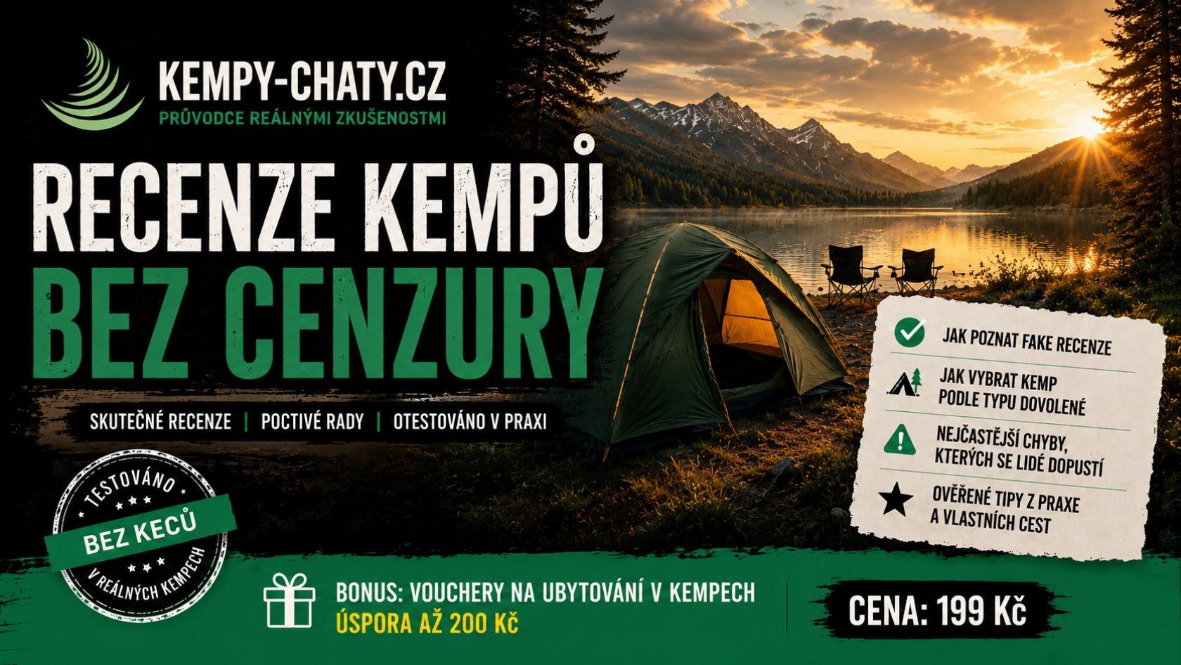 Recenze kempů bez cenzury - obálka