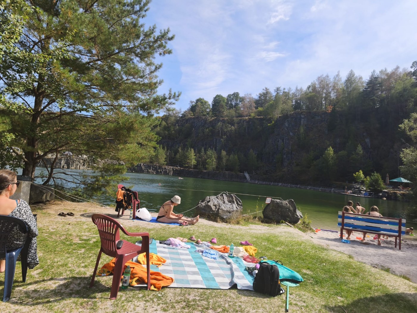 Hradišťský lom u kempu La rocca
