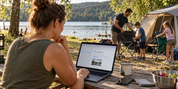 Rezervace do kempu a vlastní email