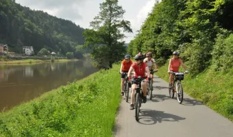 Kemp Děčín - cykliste