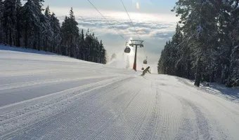 Skiareál Černá Hora - Lysečinská bouda Horní Lysečiny- chata Krkonoše