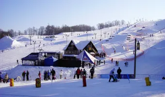 Skiareál Mladé Buky - Lysečinská bouda Horní Lysečiny- chata Krkonoše