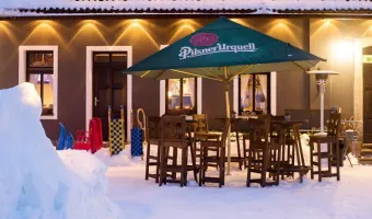 Posezení i v zimě - Hotel Perla Jizery - ubytování Josefův Důl, Jizerské hory