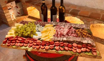 Pohoštění ve vinném sklípku - Penzion Trojna Lednice na jižní Moravě