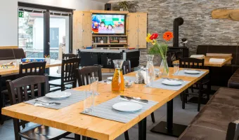 Jídelna s televizním koutkem - Chalupa Relax Zone Vrchovina