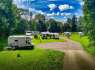 Camping i Stilleben - campingvogner, telt