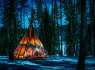 Tipitelte i slotshaven - Moravany campingplads, Železné hory campingpladser