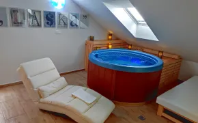 Vířivka a sauna přímo v apartmánu - Wellness Plzeň
