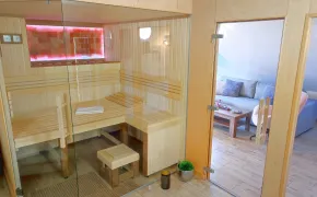 Vířivka a sauna přímo v apartmánu - Wellness Plzeň