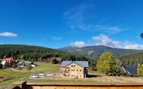 Výhled z terasy - Chalupa Jahoda Malá Úpa - Krkonoše, Pec pod Sněžkou