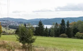 Chata u přehrady Lipno, Šumava jižní Čechy
