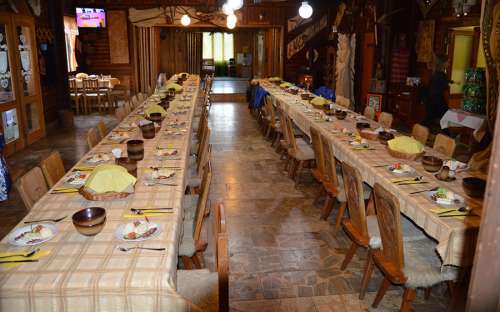 Obóz Goralský dvůr - restauracja