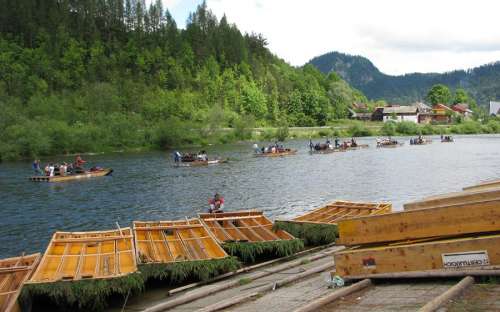 Campo Goralský dvůr - zattere, rafting sul fiume