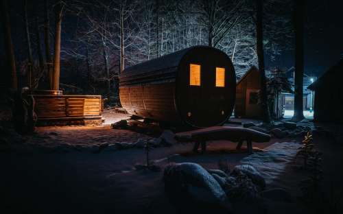 Het rivierkreeftvalleigebied - sauna