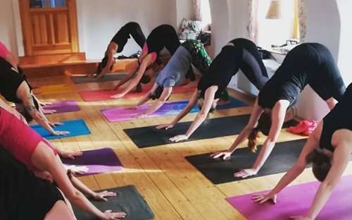Yoga-Event in der Pension Bořetín