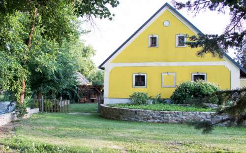 Hütte U Černého čápa - Unterkunft Dolní Žďár, Erholung in Třebon, Pensionen und Hütten in Südböhmen