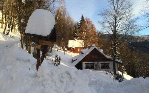 Chalupa pod Skálou I - ubytování Paseky nad Jizerou, chata pro 9 osob Krkonoše, Liberecko