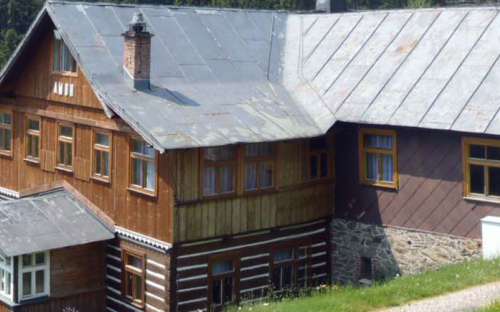 Pec pod Sněžkou'da yıl boyunca dağ kulübesi, Královéhradecko kır evleri, Chata Amor - konaklama Pec pod Sněžkou, Krkonoše