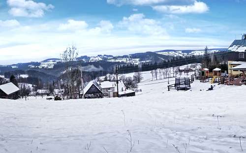 Spiti'deki Dağ Kulübesi - konaklama Benecko, kır evleri ve kır evleri Krkonoše, açık hava okulları Liberecký bölgesi