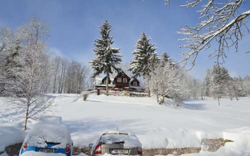 Chata Na Vyhlídce - Strážné, mountain accommodation near the Krkonoše ski area, Hradec Králové