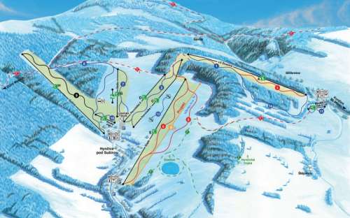 Skigebied Stříbrnice