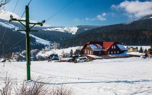 Chalet Penzion A+A - Unterkunft Pec pod Sněžkou, Riesengebirgshütten, Skifahren Region Hradec Králové