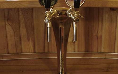 Bar equipment in the cottage