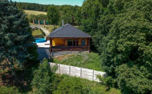 Dům Orlí Hnízdo, družinska koča z bazenom, Južna Moravska