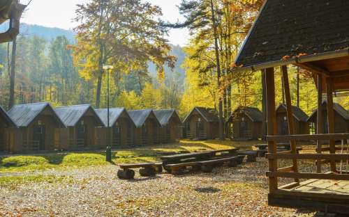 The crayfish valley area - cabins