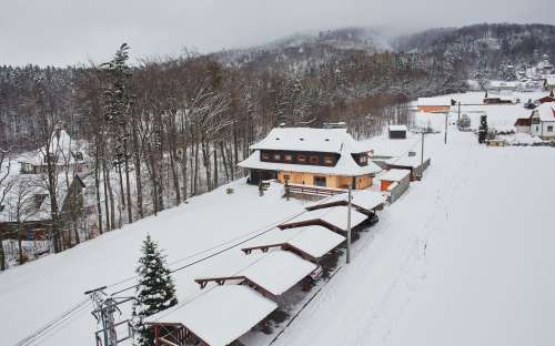 Lašská hytte - fjellovernatting Kunčice pod Ondřejníkem, Beskydy hytter Moravisk-Schlesiske region