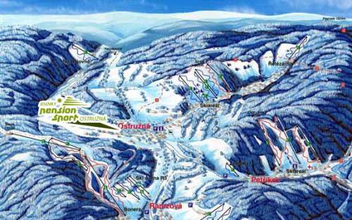 Pension Sport Ostružná, lyžování Jeseníky, ski Ostružná Ramzová