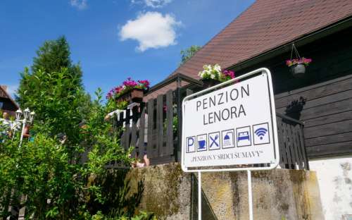 Pansion Lenora, majutus Lõuna-Böömimaa piirkonnas, Prachatice, Sumava