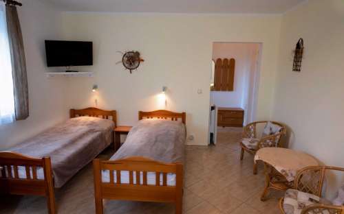 Quadruple room - Pension Na Hradečku - family accommodation in Třebon, cheap guesthouses in South Bohemia