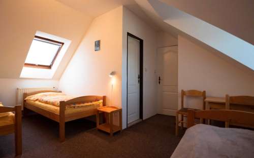 Double room with extra bed - Penzion Na Hradečku - family accommodation in Třebon, cheap guesthouses in South Bohemia