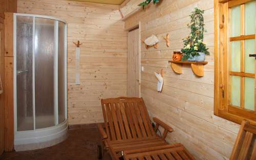 Sauna - Pensjonat U Černého čápa - zakwaterowanie Dolní Žďár, wypoczynek w Trzeboniu, pensjonaty i chaty w Czechach Południowych