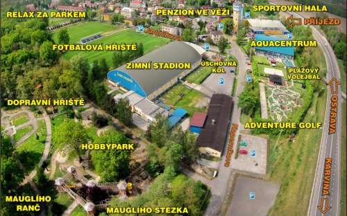 Penzion ve věži - ubytování sport centrum Bohumín, Moravskoslezský kraj