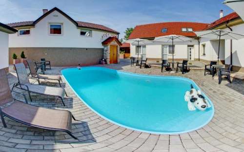 Pension met een zwembad Dolní Dunajovice, Zuid-Moravië