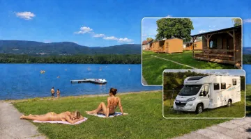 Eurocamp Barbora - koupání u jezera Barbora
