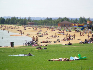 Kemp a Koupaliště Michal - pláž