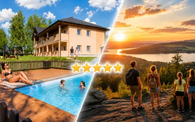 Apartmány Nad rybníky - hodnocení a tipy Lipno , koláž