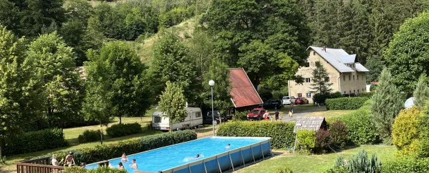 Nový bazén v kempu Karolina